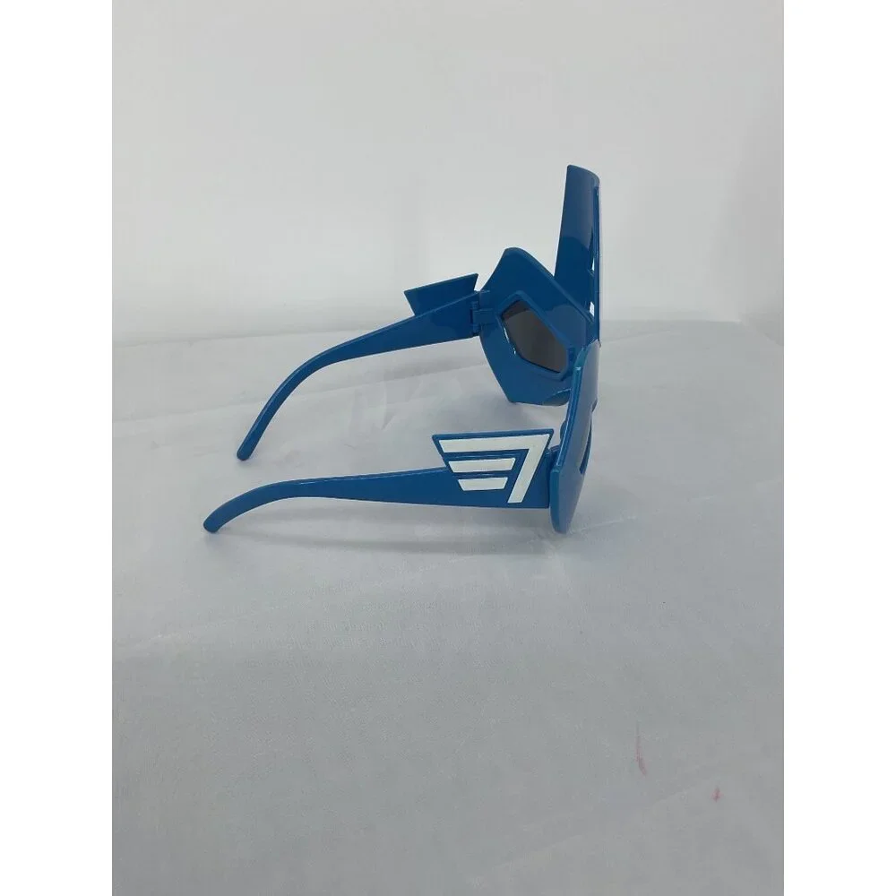 Captain America Novelty Sunglasses Blue/White Superhero Mask Costume Accessory